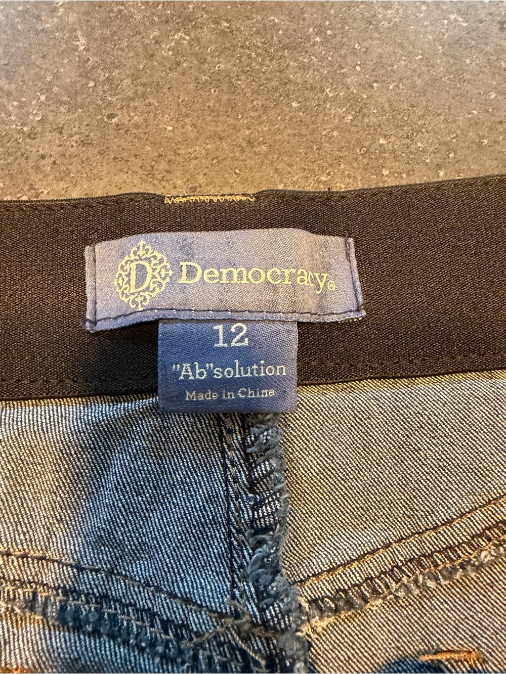Democracy Dark Blue Rolled Cuff Denim Shorts - Picture 3 of 5